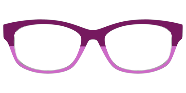 The Addison - Violet Pearlized Gradient Acetate Rose Gold Metal