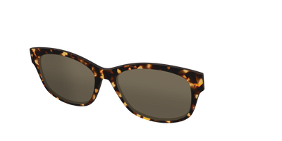 The Non-Polarized Tortoise Sun Top - Angle Top Thumbnail - Pair Eyewear