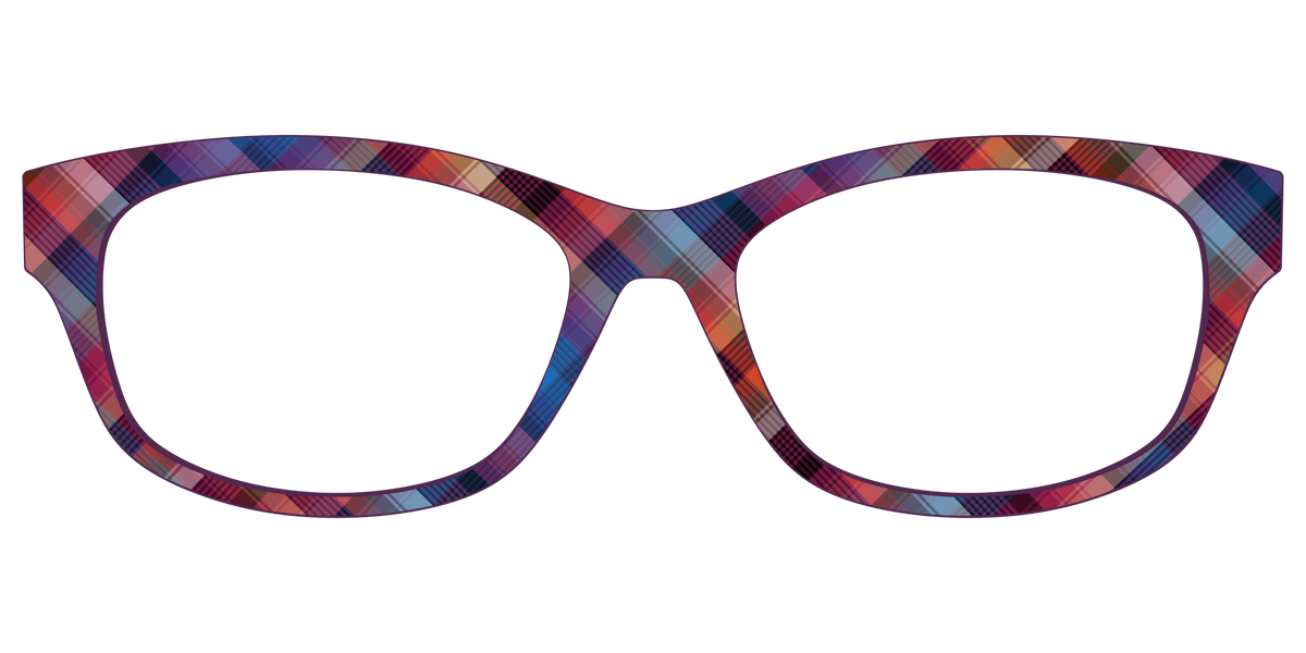 The Ombre Plaid - Front Top Image - Pair Eyewear