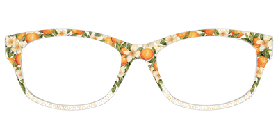 The Orange Blossom Glitter Crystal - Front Top Thumbnail - Pair Eyewear