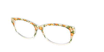 The Orange Blossom Glitter Crystal - Angle Top Thumbnail - Pair Eyewear