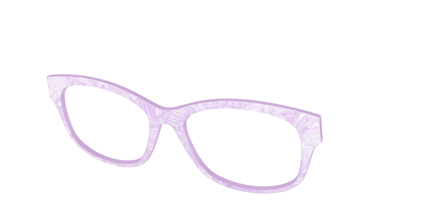 The Pale Iris Pearl Marble - Angle Top Image - Pair Eyewear