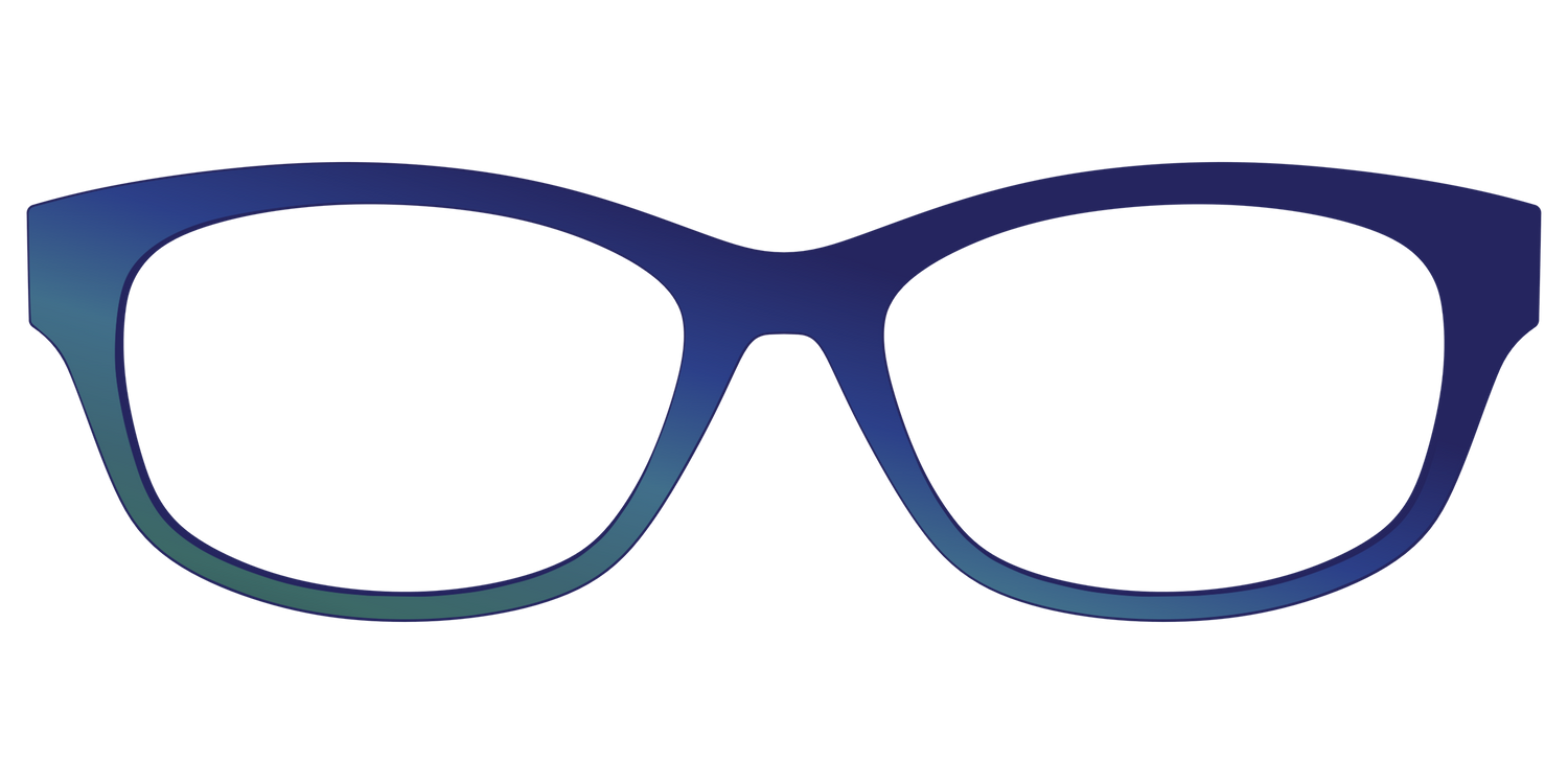 The Peacock Ombre - Front Top Image - Pair Eyewear