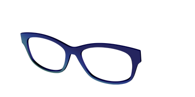 The Peacock Ombre - Angle Top Thumbnail - Pair Eyewear