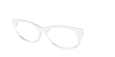 The Pearl Shimmer Polka Dots - Angle Top Thumbnail - Pair Eyewear