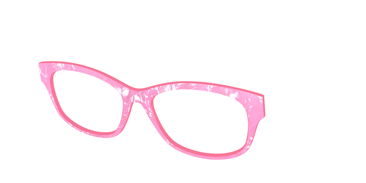 The Pink Tourmaline Pearl Marble - Angle Top Image - Pair Eyewear