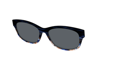 The Polarized Blue Horn Tortoise Sun Top - Angle Top Thumbnail - Pair Eyewear