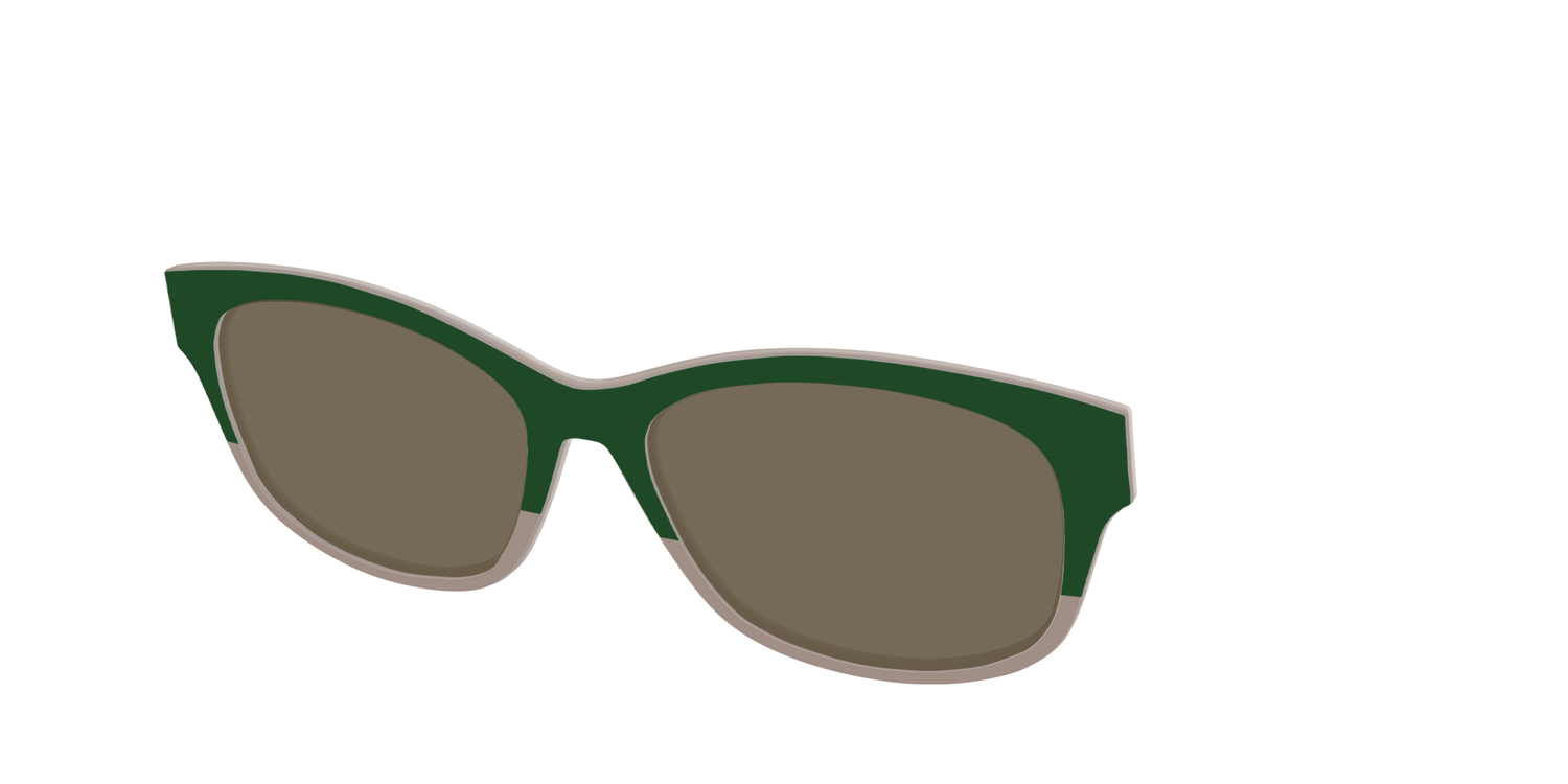 The Polarized Cedar & Sap Crystal Split Sun Top - Angle Top Image - Pair Eyewear
