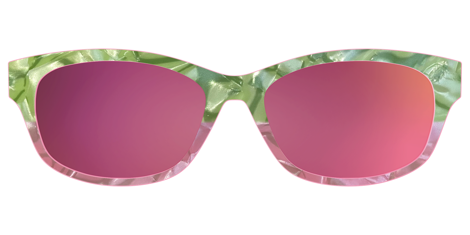The Polarized Kiwi & Guava Pearl Sun Top - Front Top Image - Pair Eyewear