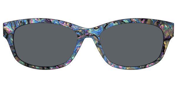 The Addison - Teal Pearlized Gradient Acetate Silver Metal
