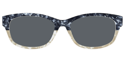The Polarized Navy to Taupe Pearl Split Sun Top - Front Top Thumbnail - Pair Eyewear