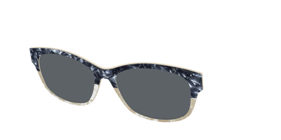 The Polarized Navy to Taupe Pearl Split Sun Top - Angle Top Thumbnail - Pair Eyewear