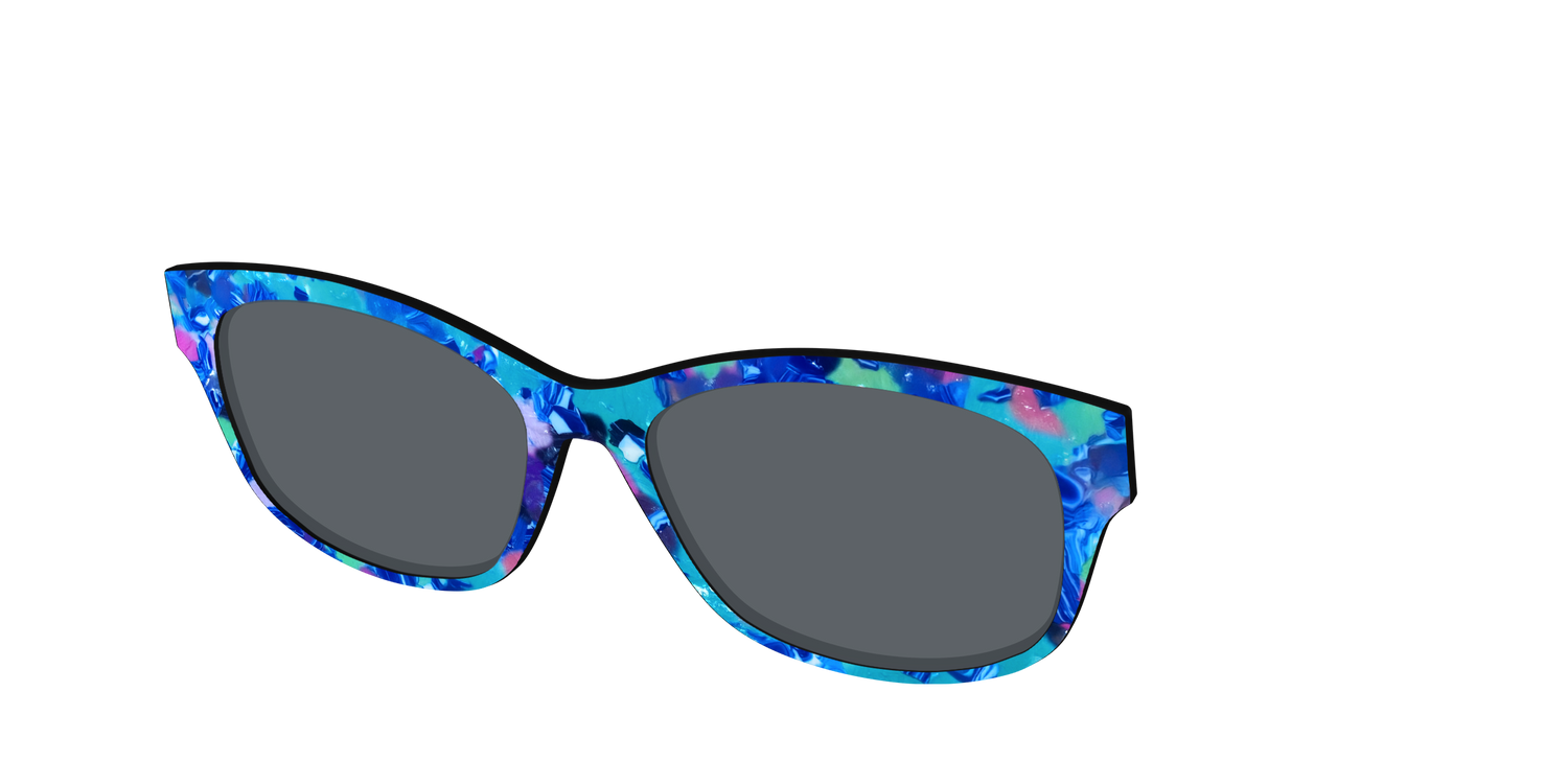 The Polarized Tropic Pearl Sun Top - Angle Top Image - Pair Eyewear
