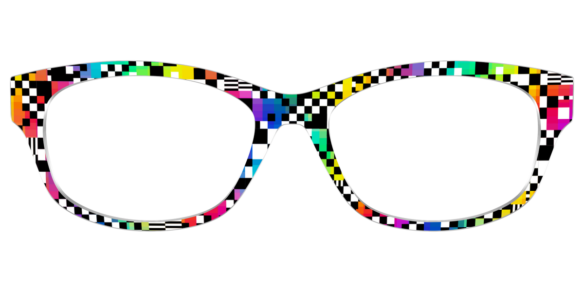 The Prismatic Check - Front Top Image - Pair Eyewear