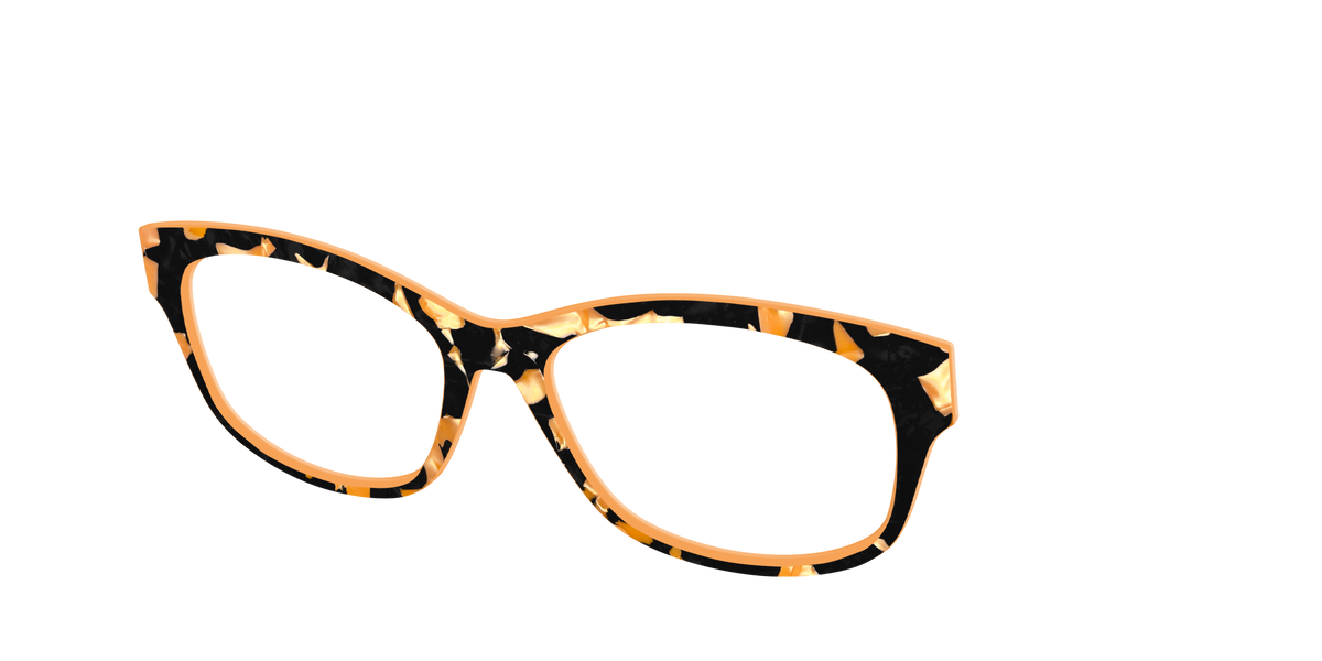 The Pumpkin Camo Pearl Tortoise - Angle Top Image - Pair Eyewear