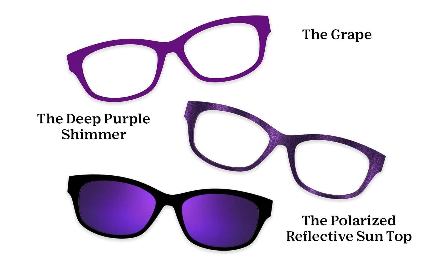 The Addison - Mixed Material - Lensless - Pairing Set - Pair Eyewear