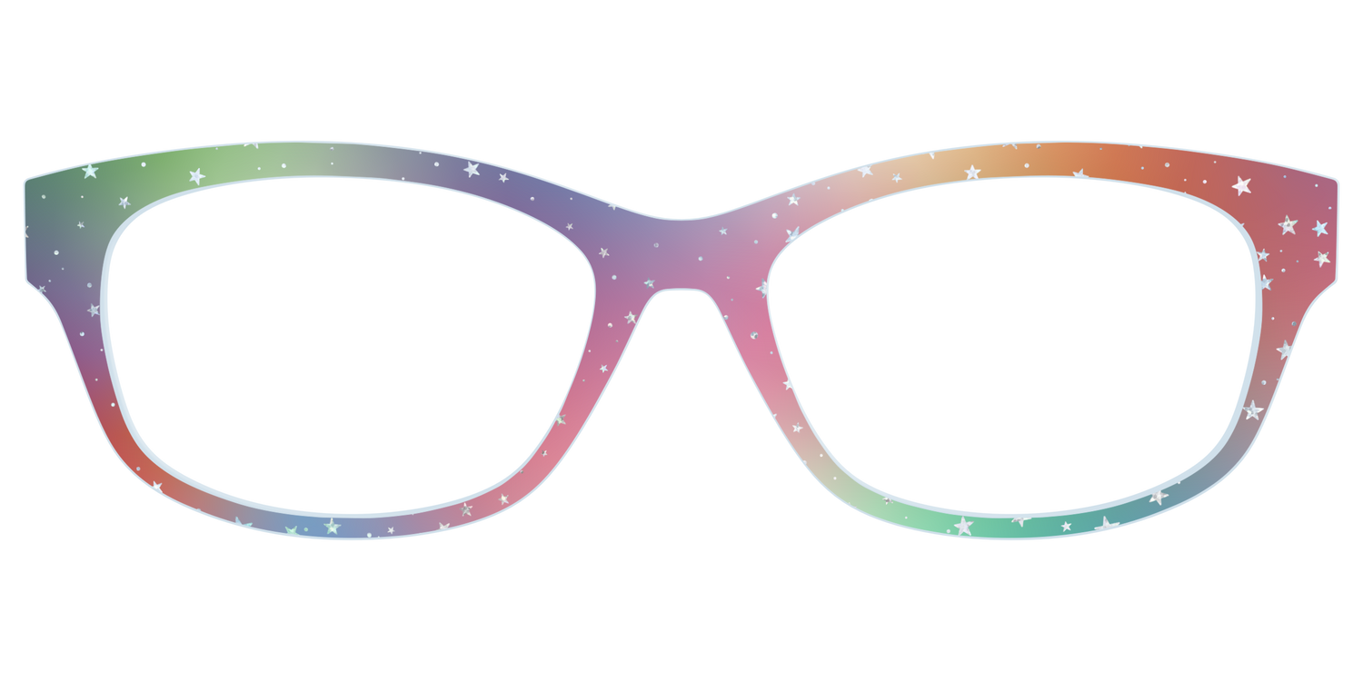 The Rainbow Holographic Celestial - Front Top Image - Pair Eyewear