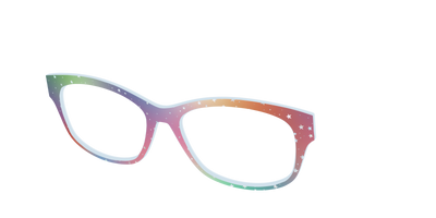 The Rainbow Holographic Celestial - Angle Top Thumbnail - Pair Eyewear