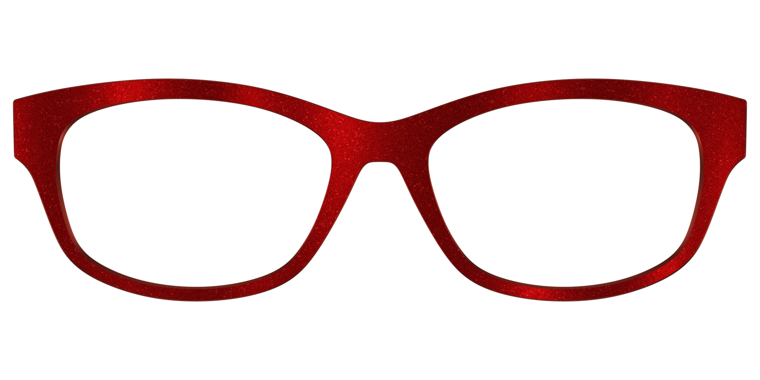 The Red Shimmer - Front Top Image - Pair Eyewear