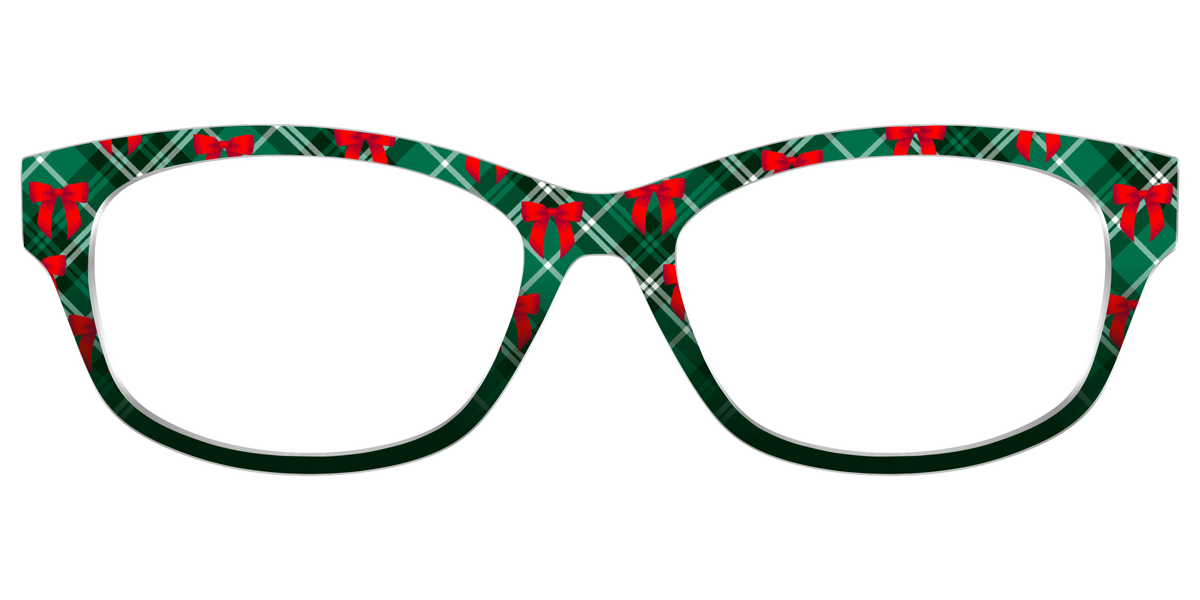 The Ribbon-Clad Plaid - Front Top Image - Pair Eyewear