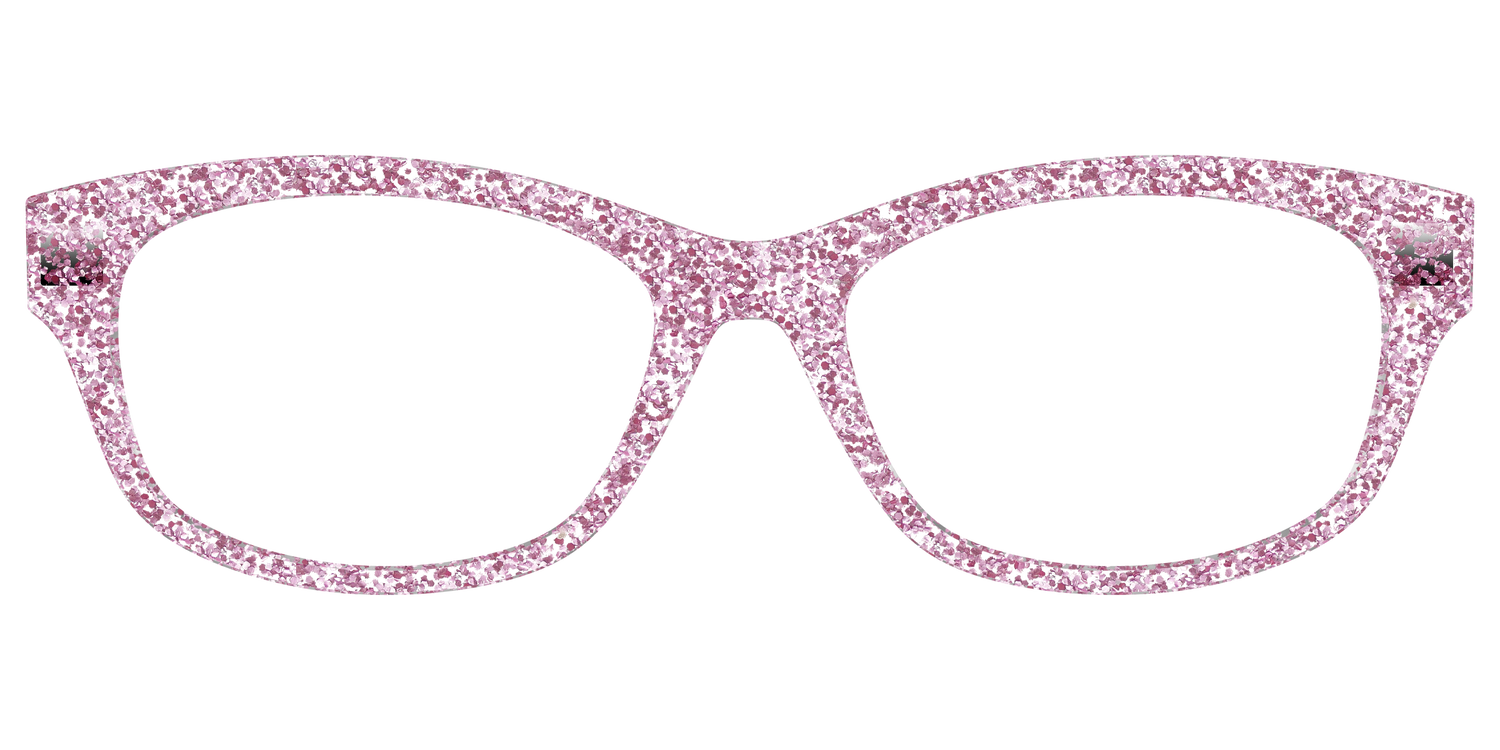 The Rose Gold Sparkle - Front Top Image - Pair Eyewear
