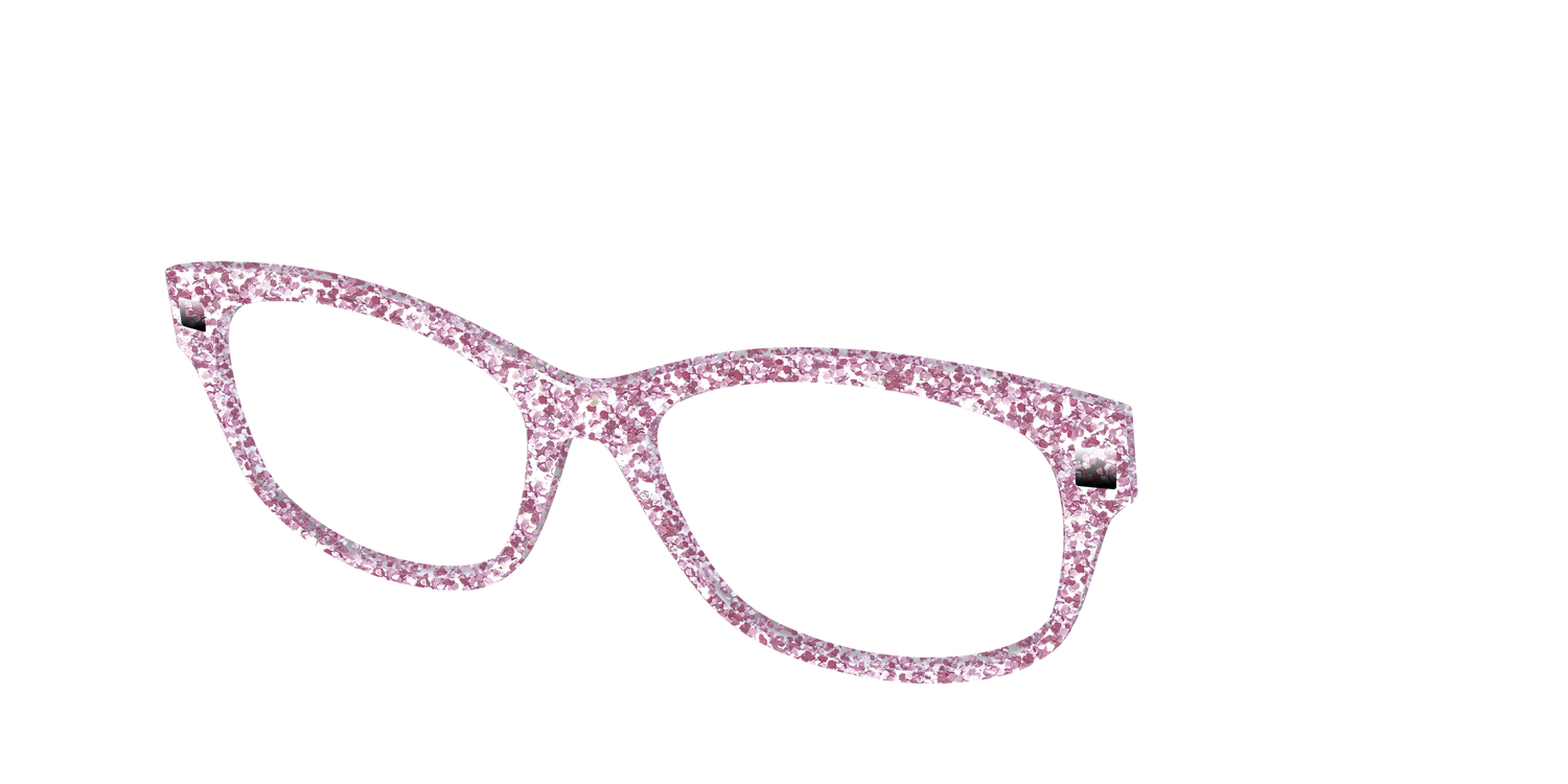 The Rose Gold Sparkle - Angle Top Image - Pair Eyewear