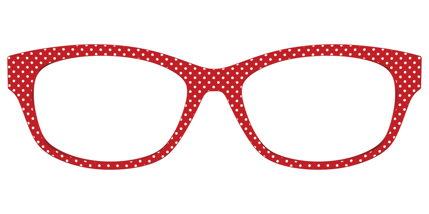 The Ruby Pin Dot - Front Top Image - Pair Eyewear