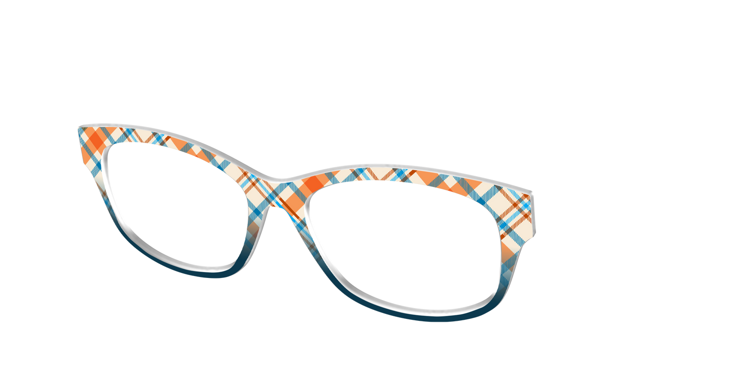 The Sailing Plaid - Angle Top Image - Pair Eyewear