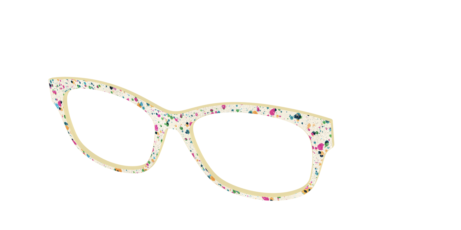 The Shimmer Speckled Egg - Angle Top Image - Pair Eyewear