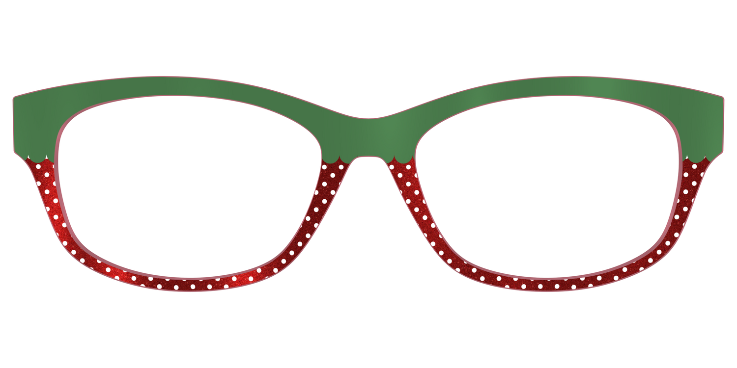 The Shimmer Strawberry - Front Top Image - Pair Eyewear