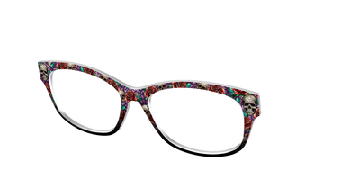 The Skull & Thorn Stained Glass - Angle Top Thumbnail - Pair Eyewear