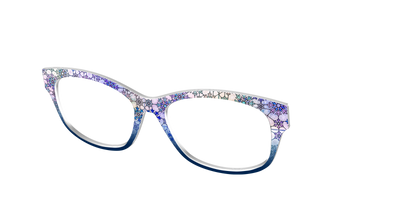 The Snowfall Stained Glass - Angle Top Thumbnail - Pair Eyewear