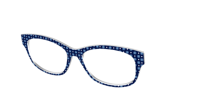 The Snowflake Polka Dot - Angle Top Thumbnail - Pair Eyewear