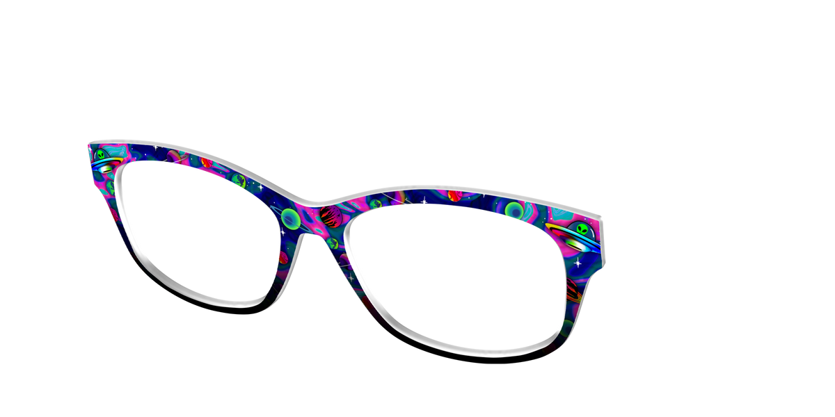The Space Invasion Marble - Angle Top Image - Pair Eyewear