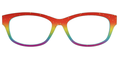 The Spectrum Gradient with Gold Flakes - Front Top Thumbnail - Pair Eyewear