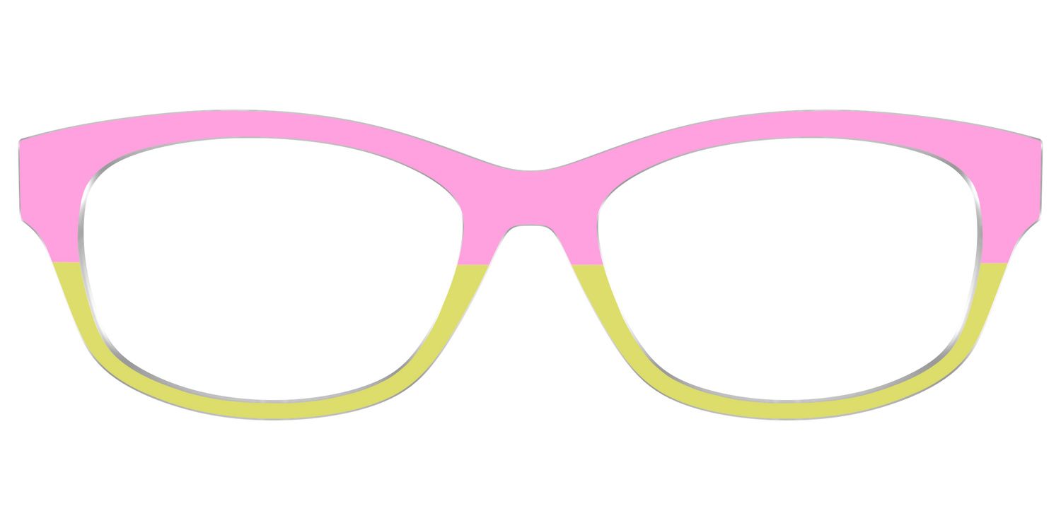 The Sweet Pea & Chartreuse Split - Front Top Image - Pair Eyewear