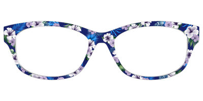 The Tropical Blue Blossoms - Front Top Thumbnail - Pair Eyewear
