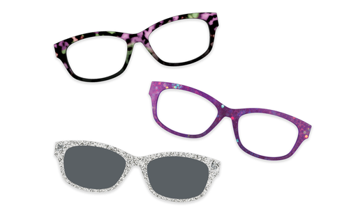 Violet Pearlized Metal - Set - Pair Eyewear