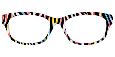 The Vivid Zebra Stripes - Front Top Thumbnail - Pair Eyewear