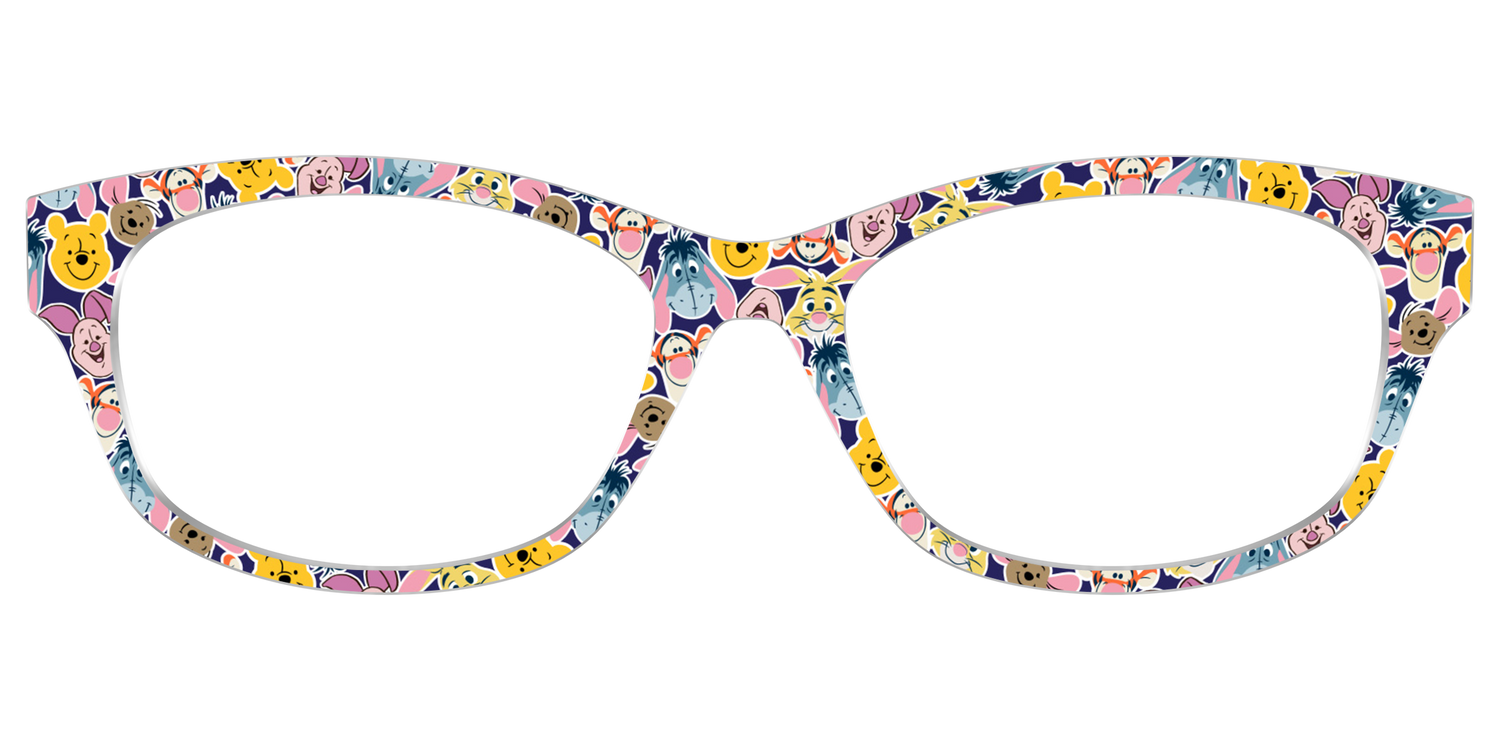 Winnie the Pooh & Friends Stickers - Front Top Image - Pair Eyewear