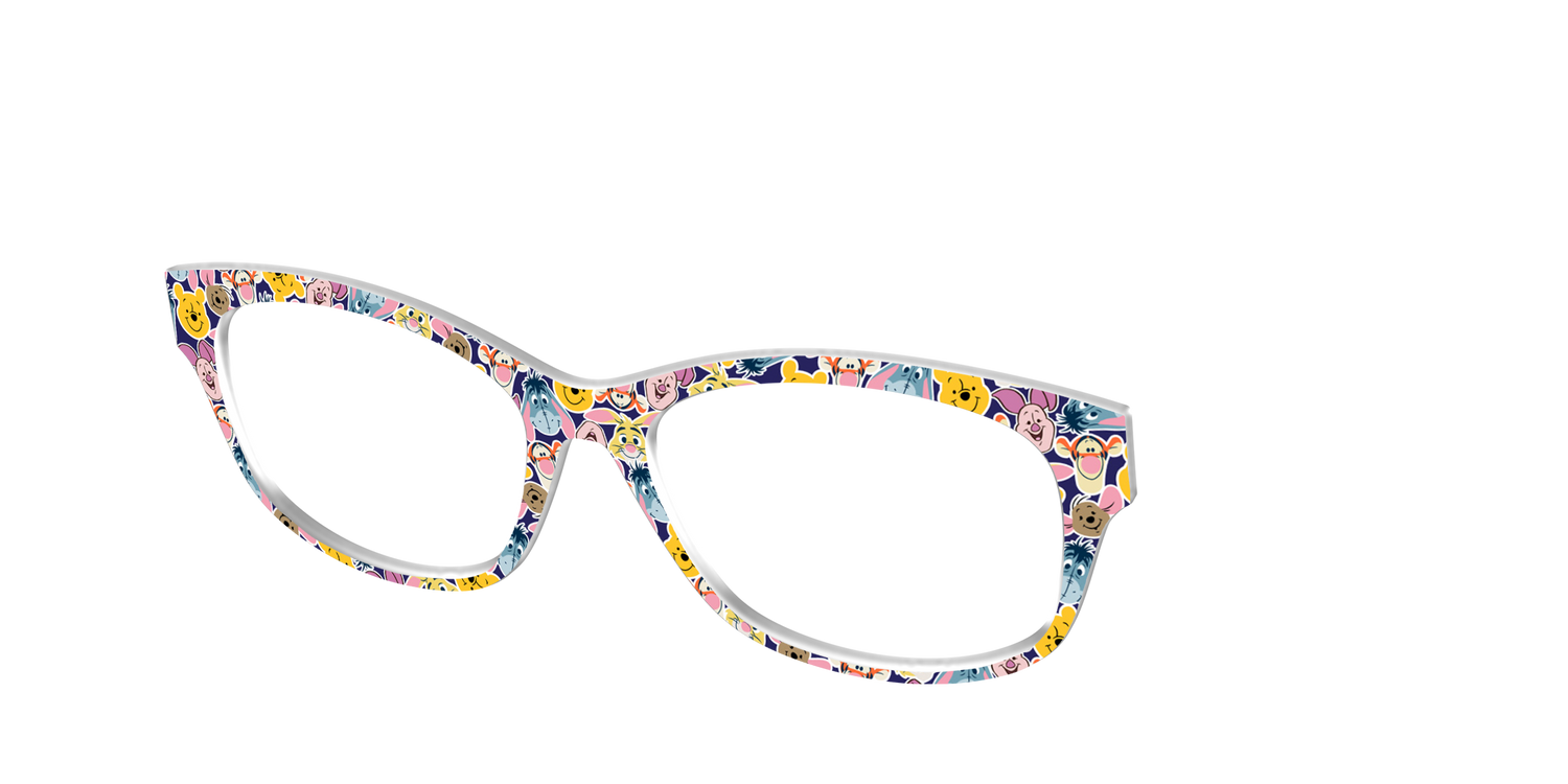 Winnie the Pooh & Friends Stickers - Angle Top Image - Pair Eyewear