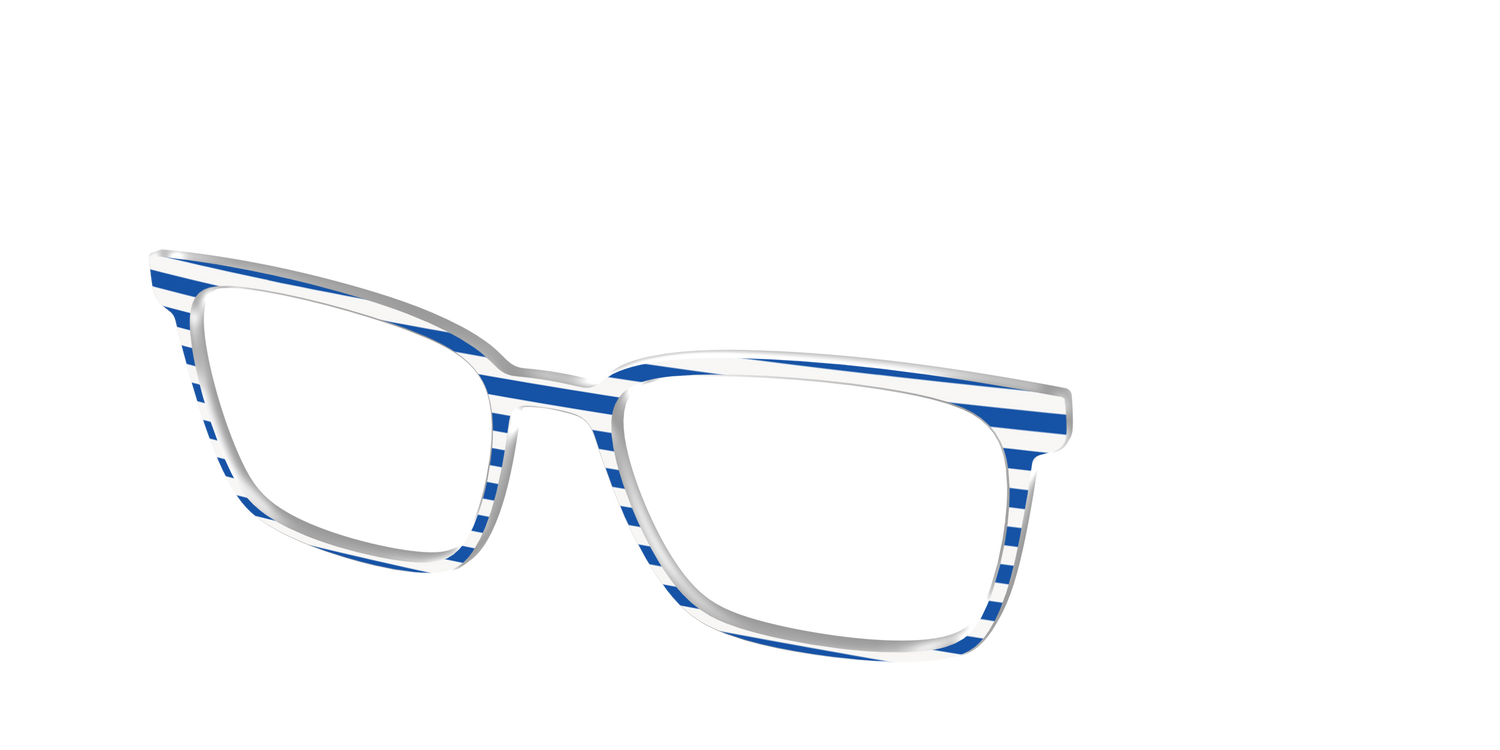 The Beach Umbrella Stripes - Angle Top Image - Pair Eyewear