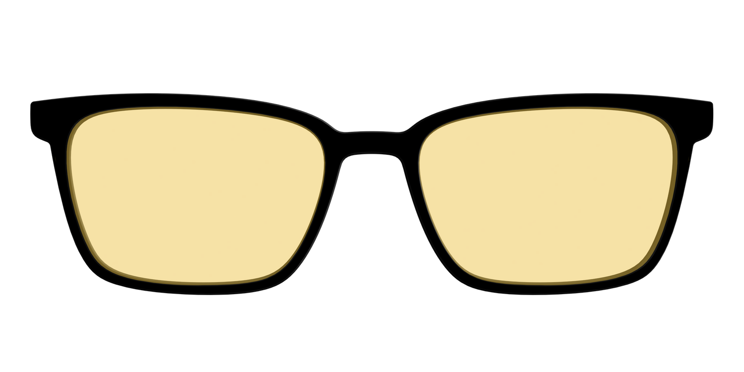 The Black with Driving Lens - Front Top Image - Pair Eyewear