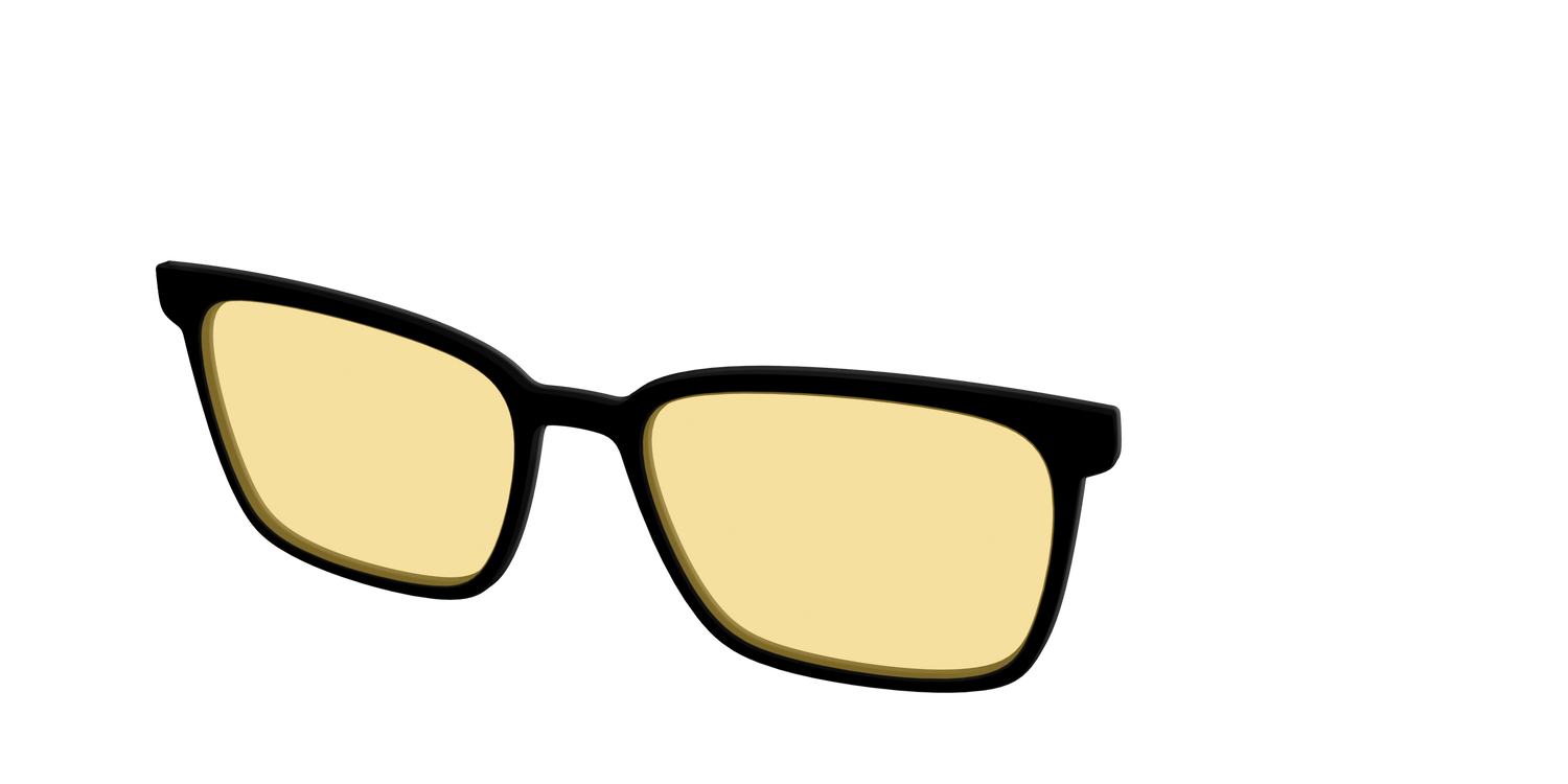 The Black with Driving Lens - Angle Top Image - Pair Eyewear