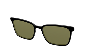 The Black with Green Racquet Sport lens - Angle Top Thumbnail - Pair Eyewear