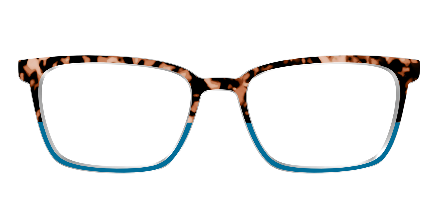 The Bondi Blue Tortoise Split - Front Top Image - Pair Eyewear