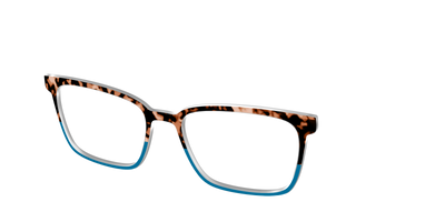 The Bondi Blue Tortoise Split - Angle Top Thumbnail - Pair Eyewear