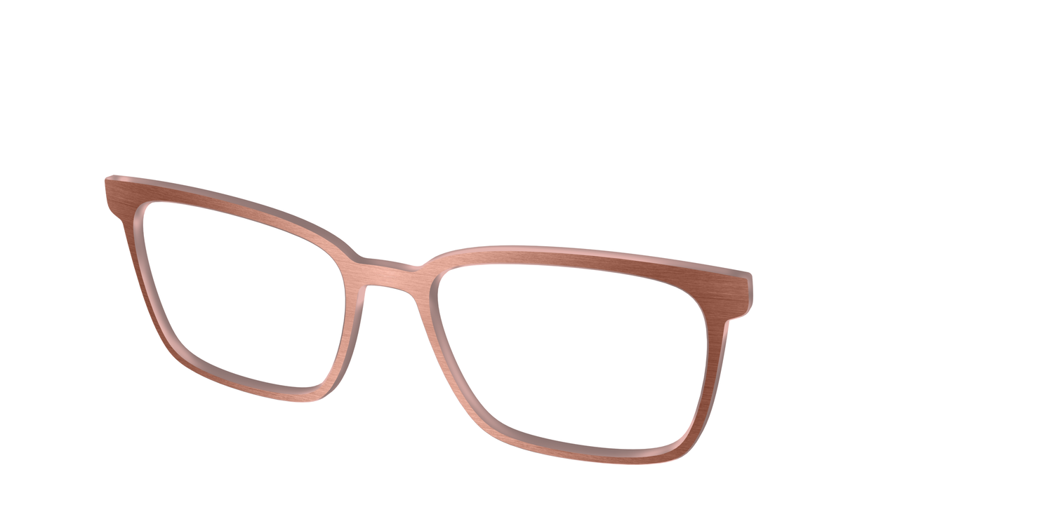 The Brushed Champagne - Angle Top Image - Pair Eyewear