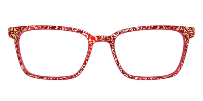 The Crimson Flair Shimmer with Gold Foil - Front Top Thumbnail - Pair Eyewear