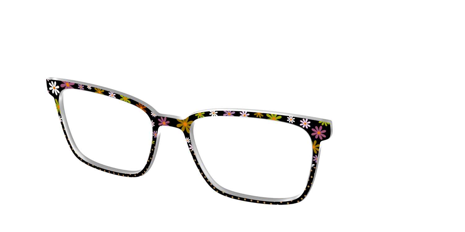 The Daisy Dot Split - Angle Top Image - Pair Eyewear